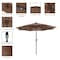 Villacera 9-Foot LED Outdoor Patio Umbrella with Base, Brown 83-OUT5421B - alternate 3